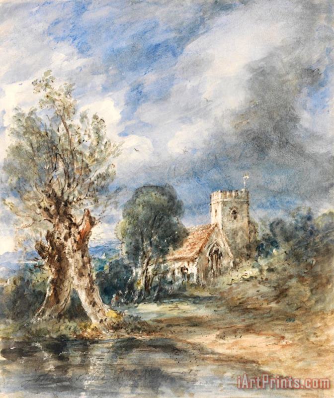 John Constable Stoke Poges Church Art Painting