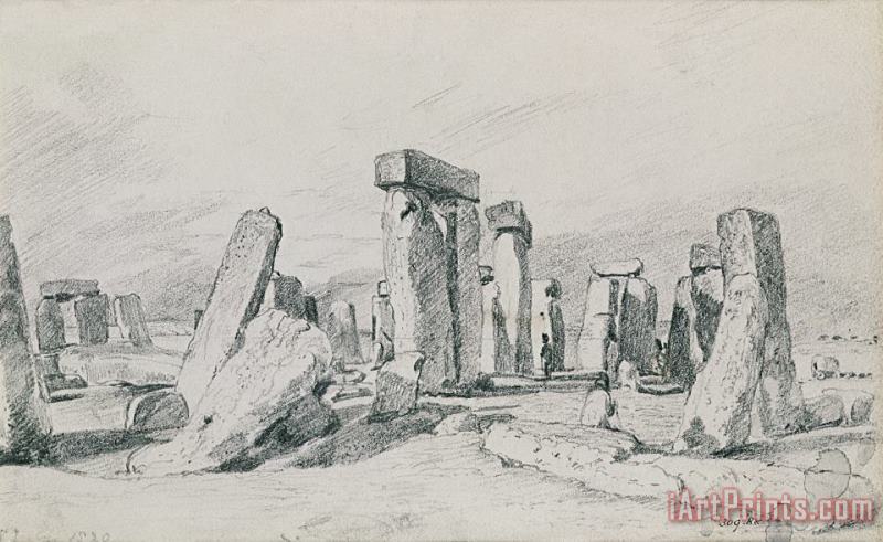 John Constable Stonehenge Wiltshire Art Print