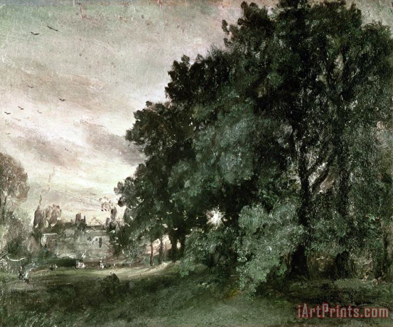 John Constable Study of Trees Art Painting
