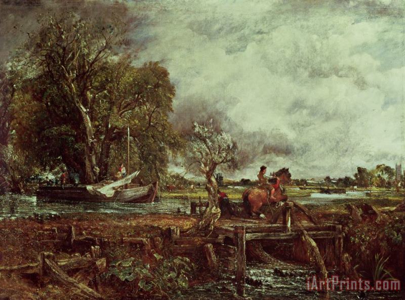 The Leaping Horse painting - John Constable The Leaping Horse Art Print