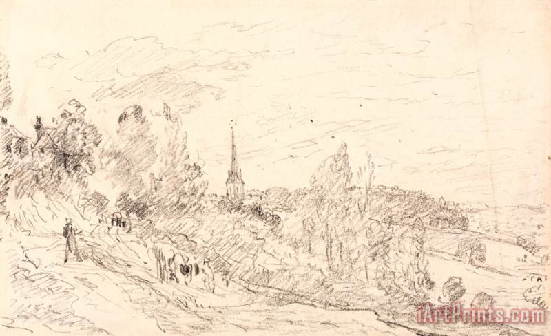 View Near Arundel painting - John Constable View Near Arundel Art Print