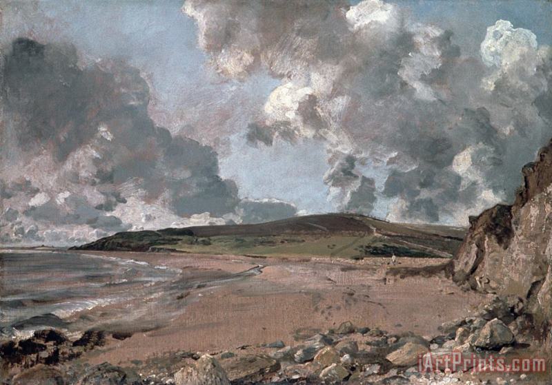 John Constable Weymouth Bay with Jordan Hill Art Print