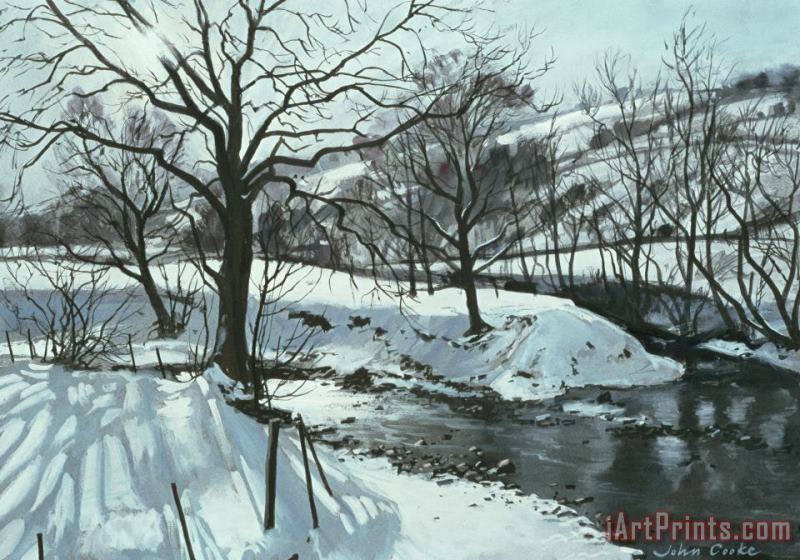 John Cooke Winter River Art Print