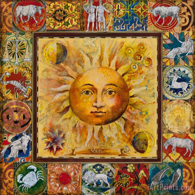 Astrology II painting - John Douglas Astrology II Art Print