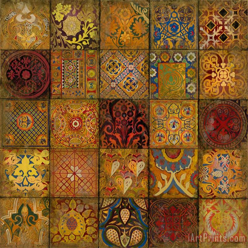 Mosaic III painting - John Douglas Mosaic III Art Print