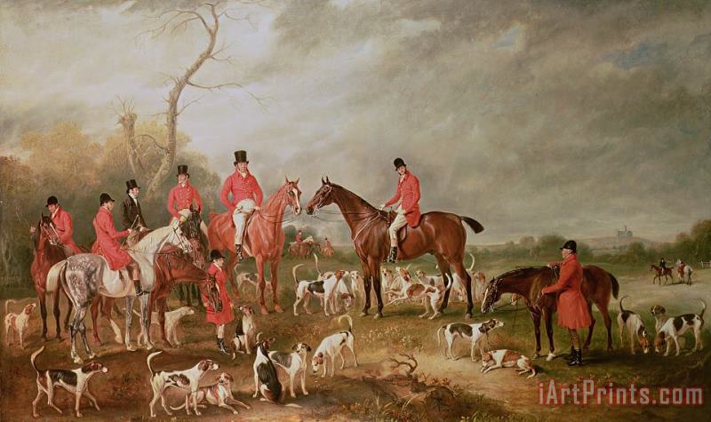 The Birton Hunt painting - John E Ferneley The Birton Hunt Art Print