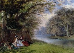 John Edmund Buckley Young ladies by a river