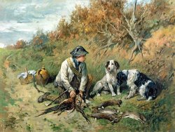 John Emms The Day's Bag painting