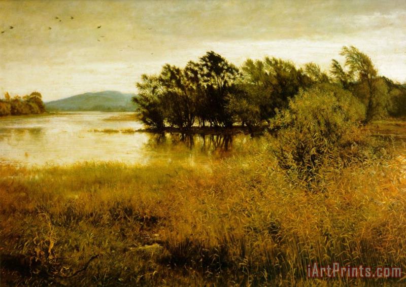 Chill October painting - John Everett Millais Chill October Art Print
