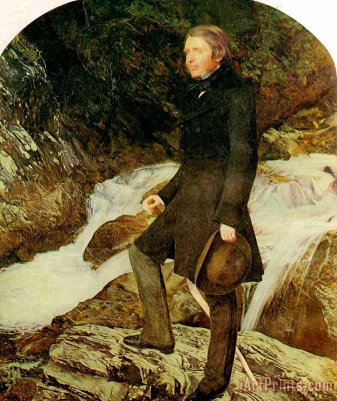 John Ruskin painting - John Everett Millais John Ruskin Art Print