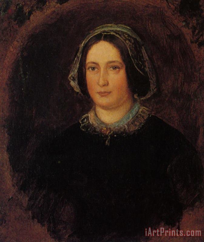 Portrait of Mrs William Evamy The Artists Aunt painting - John Everett Millais Portrait of Mrs William Evamy The Artists Aunt Art Print