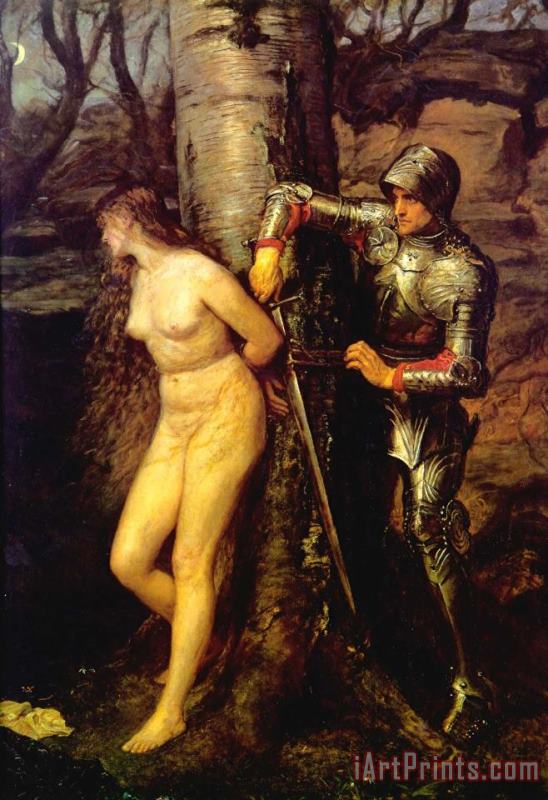 The Knight Errant painting - John Everett Millais The Knight Errant Art Print