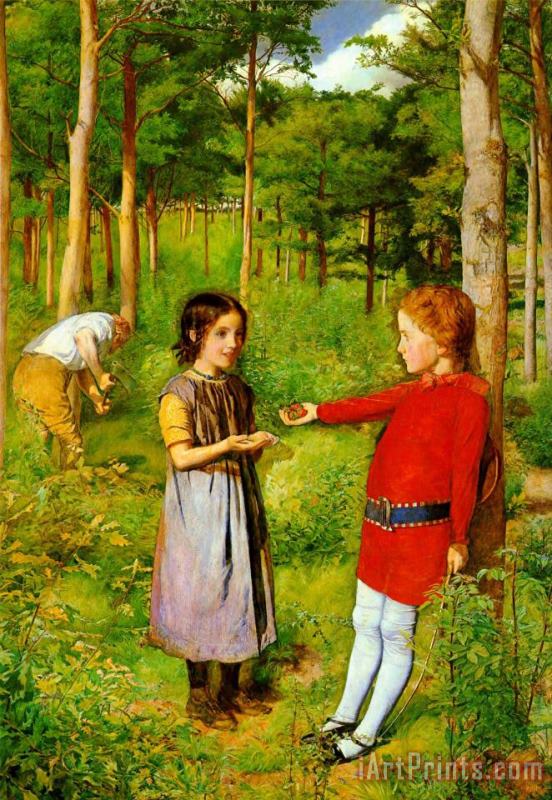 John Everett Millais The Woodman's Daughter Art Painting