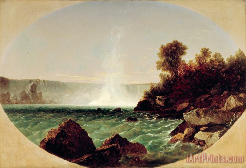 John F Kensett Niagara Falls Art Print