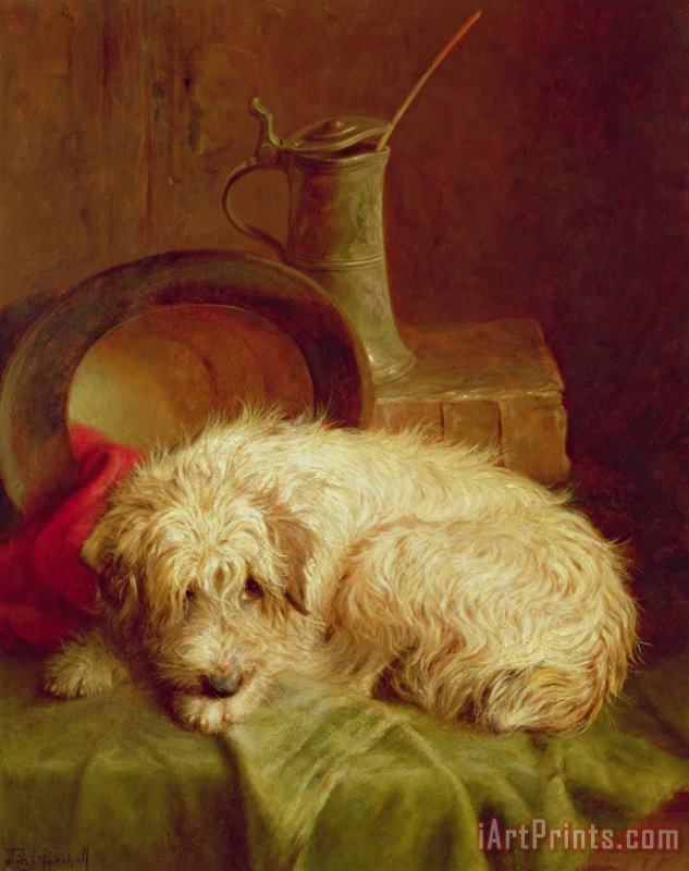 John Fitz Marshall A Terrier Art Painting
