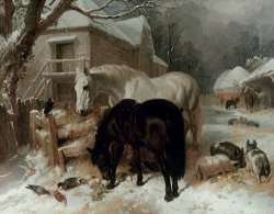 John Frederick Herring Snr Farmyard Scene