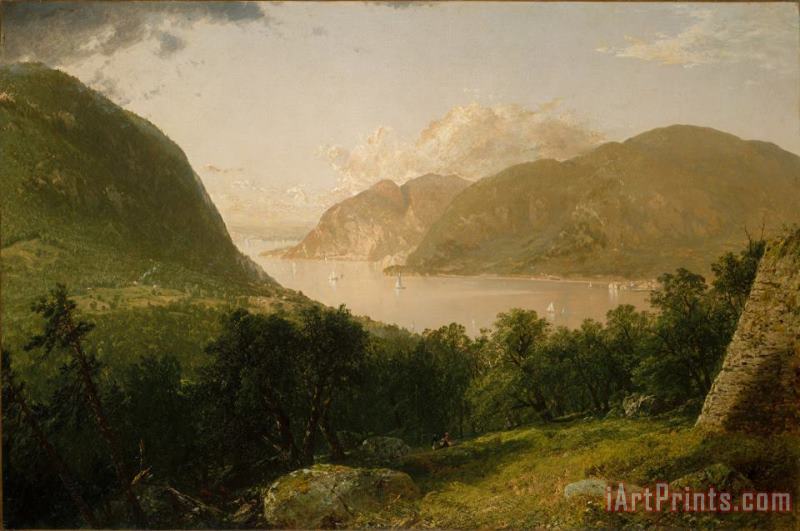 Hudson River Scene painting - John Frederick Kensett Hudson River Scene Art Print