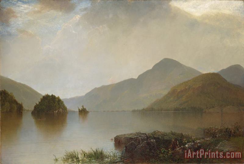 Lake George painting - John Frederick Kensett Lake George Art Print