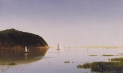 John Frederick Kensett Shrewsbury River - New Jersey painting