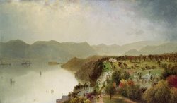 John Frederick Kensett View of Cozzen's Hotel Near West Point - NY painting