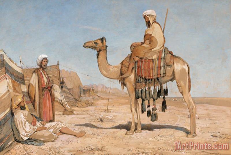 A Bedouin Encampment; Or, Bedouin Arabs painting - John Frederick Lewis A Bedouin Encampment; Or, Bedouin Arabs Art Print