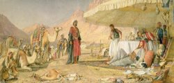 John Frederick Lewis  A Frank Encampment in the Desert of Mount Sinai painting