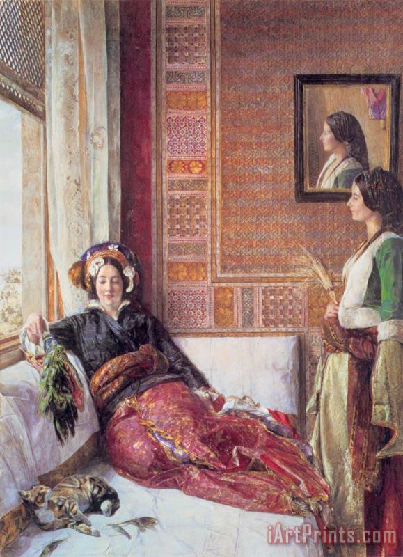 Harem Life in Constantinople painting - John Frederick Lewis Harem Life in Constantinople Art Print