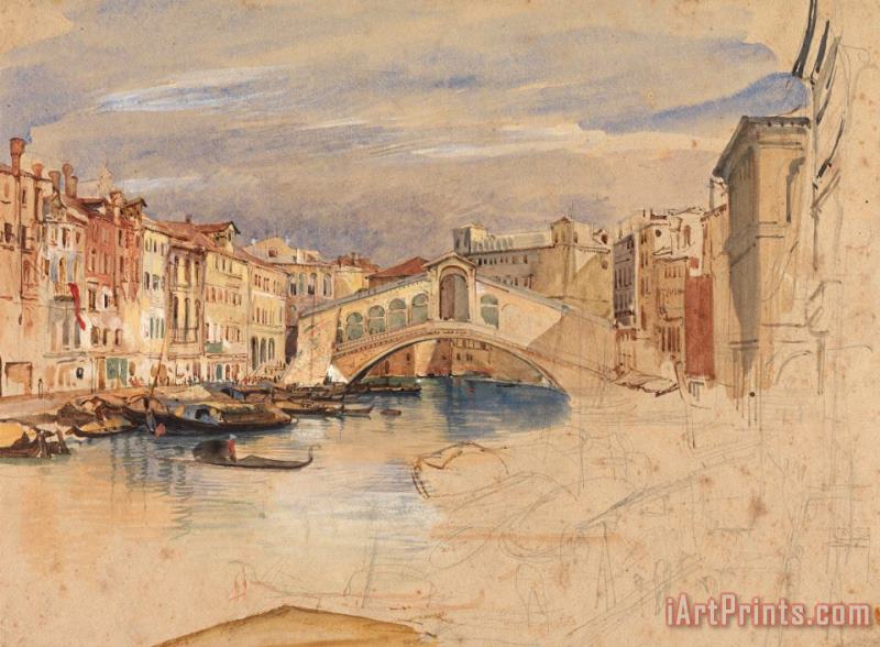 Venice The Grand Canal And Rialto painting - John Frederick Lewis Venice The Grand Canal And Rialto Art Print