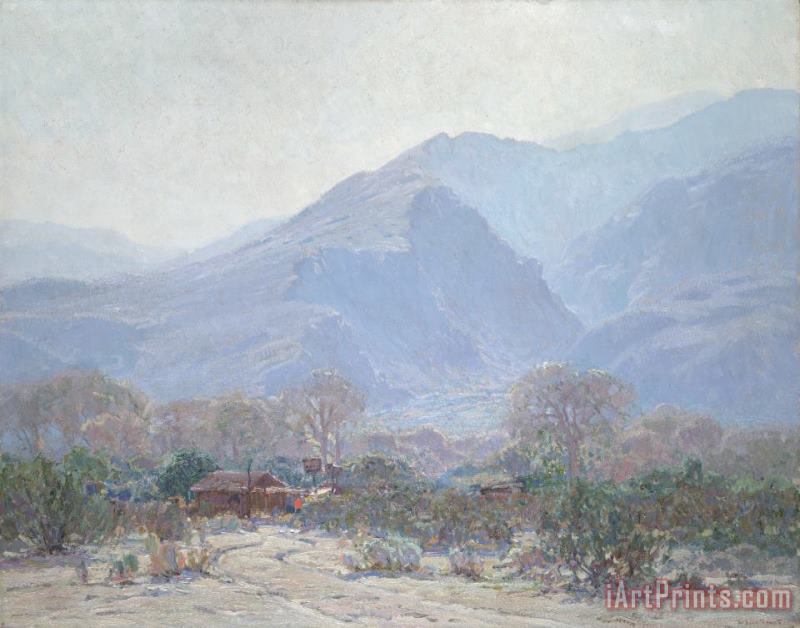 John Frost Palm Springs Landscape with Shack Art Painting