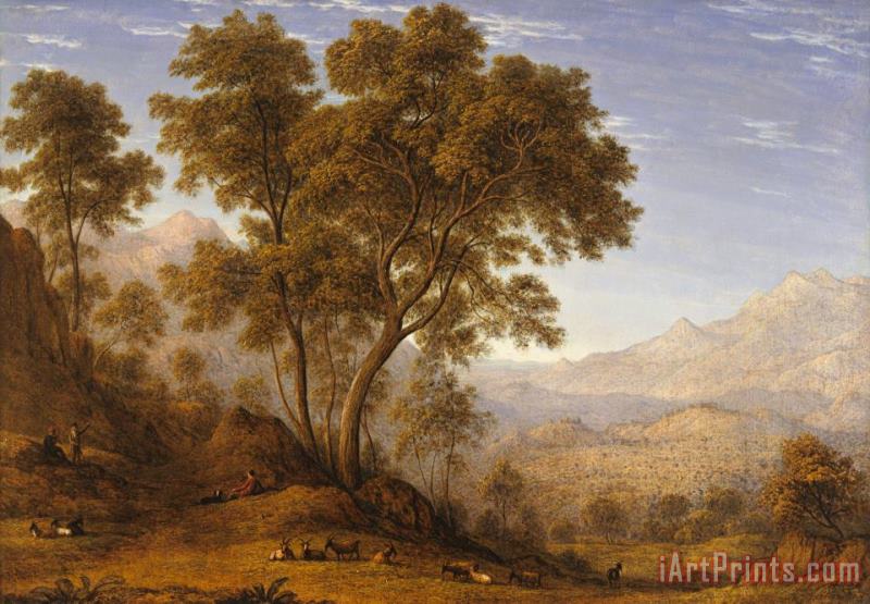 John Glover My Last View of Italy, Looking From The Alps Over Suza Art Painting