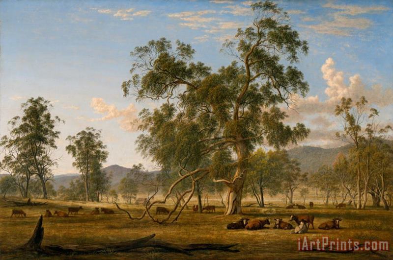 John Glover Patterdale Landscape with Cattle Art Print