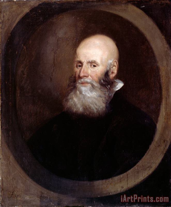 Head of a Bearded Man painting - John Greenhill Head of a Bearded Man Art Print