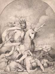 John Hamilton Mortimer Death on a Pale Horse painting