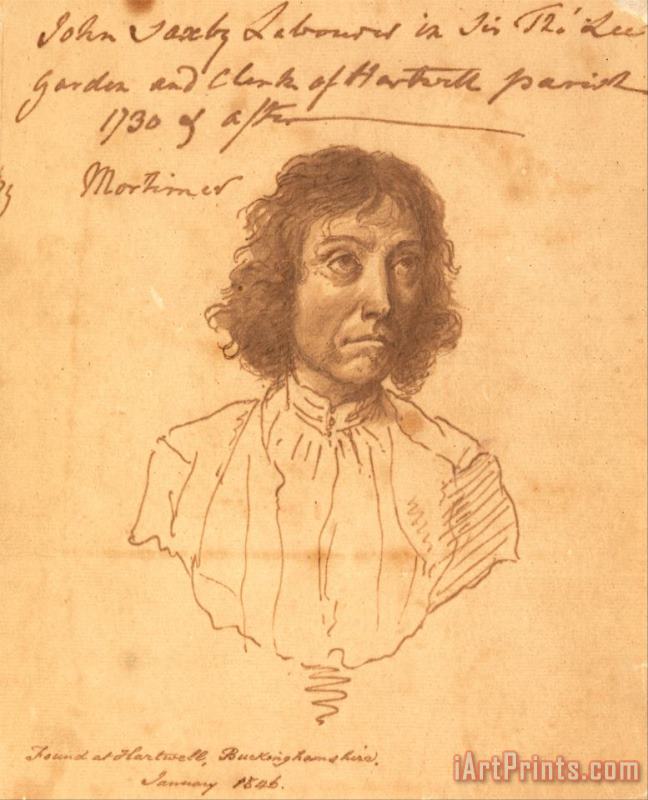 John Hamilton Mortimer Portrait of John Saxby Art Print