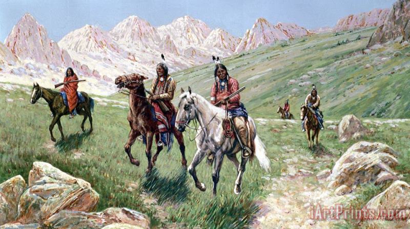 John Hauser In the Cheyenne Country Art Print