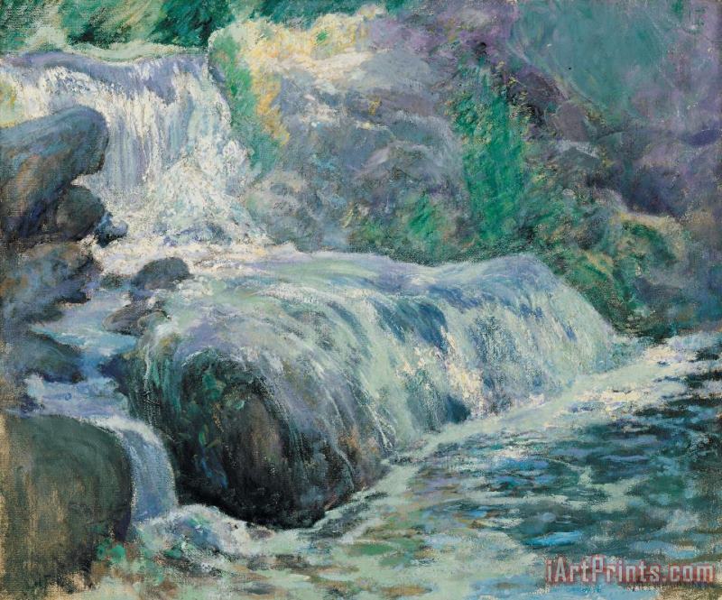 John Henry Twachman Waterfall Art Print