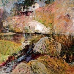 John Henry Twachtman My Summer Studio painting
