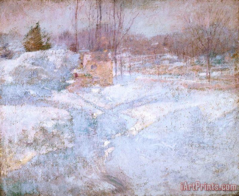 Winter painting - John Henry Twachtman Winter Art Print