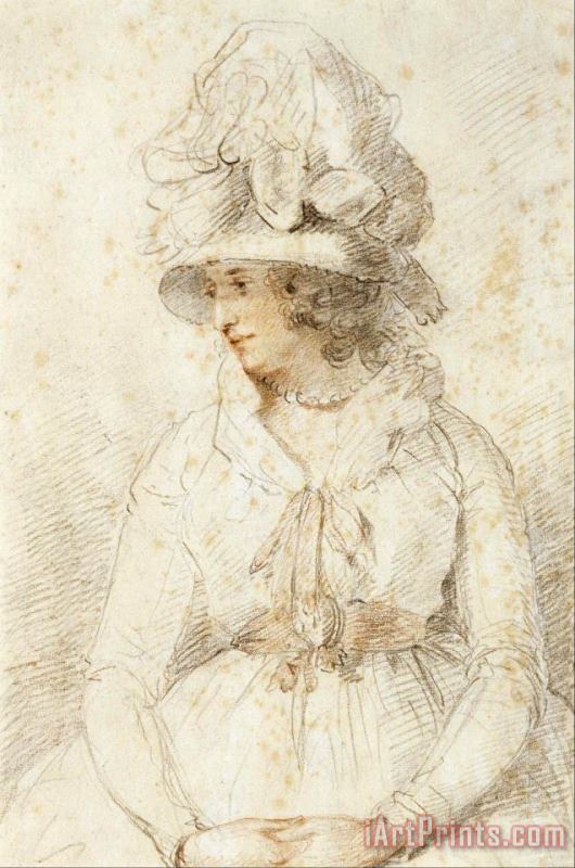 John Hoppner Portrait of a Lady Art Print