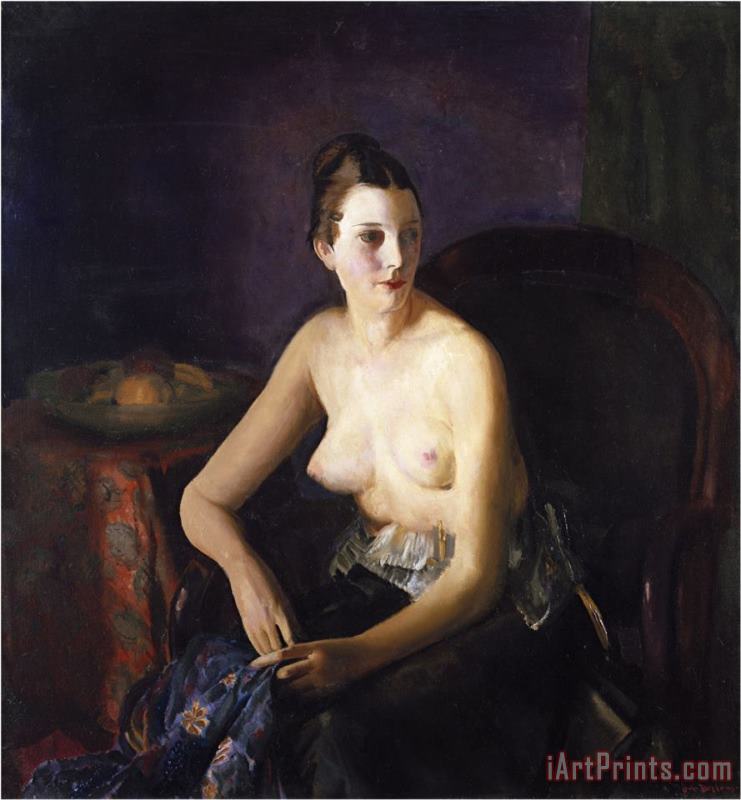 Seated Semi Nude painting - John James Audubon Seated Semi Nude Art Print
