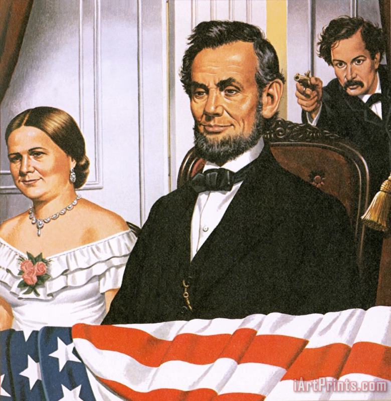 The Assassination of Abraham Lincoln painting - John Keay The Assassination of Abraham Lincoln Art Print