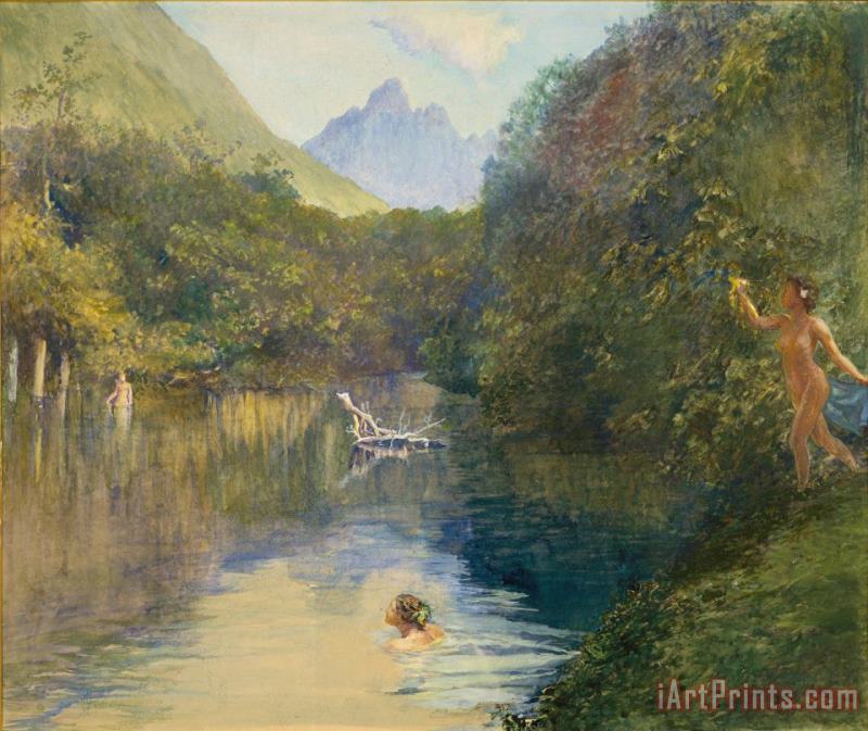 Ford at the Upper End of the Vai-Te-Piha painting - John LaFarge Ford at the Upper End of the Vai-Te-Piha Art Print