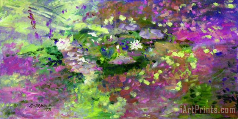 In Memory of Monet painting - John Lautermilch In Memory of Monet Art Print