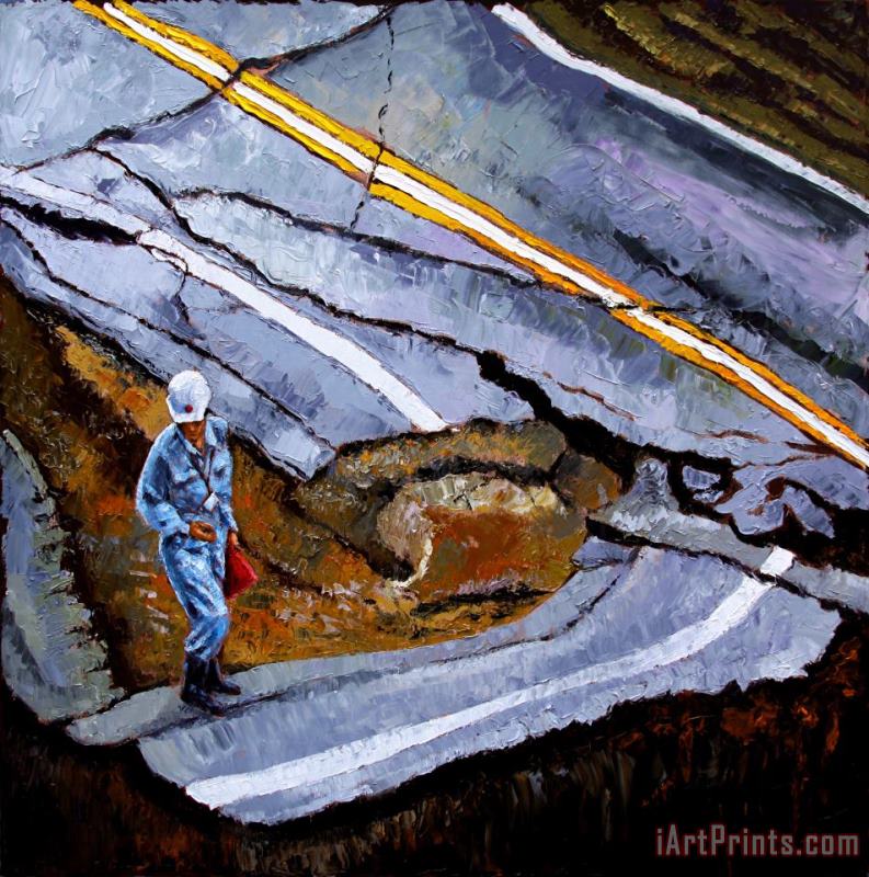 Looking Into The Abyss painting - John Lautermilch Looking Into The Abyss Art Print