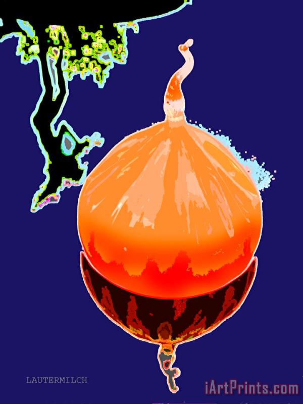 John Lautermilch Orange Globe Art Painting