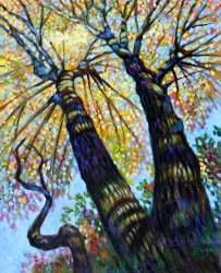 John Lautermilch Reaching for the Light painting