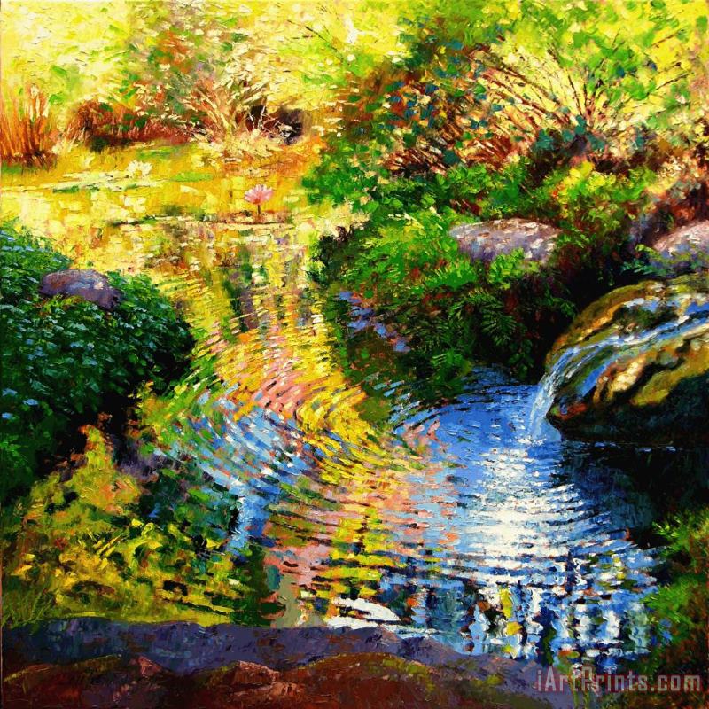 Ripples on a Quiet Pond painting - John Lautermilch Ripples on a Quiet Pond Art Print