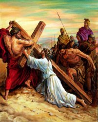 John Lautermilch Simon Helping Jesus