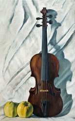 John Lautermilch Still Life with Violin painting