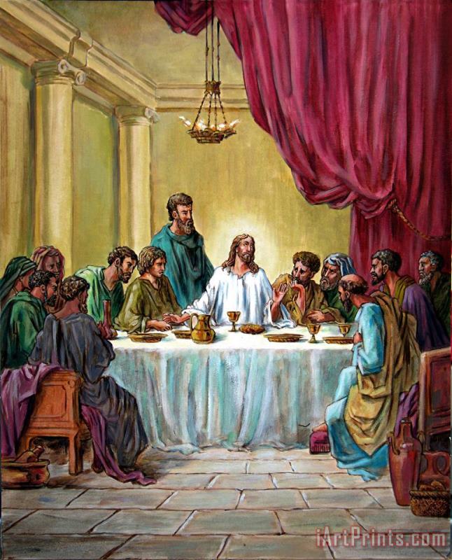 The Last Supper painting - John Lautermilch The Last Supper Art Print